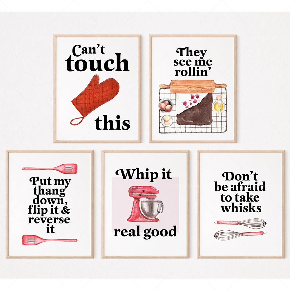 Kitchen Baking Quotes - Poster Kutipan Lucu tentang Memasak, Kutipan