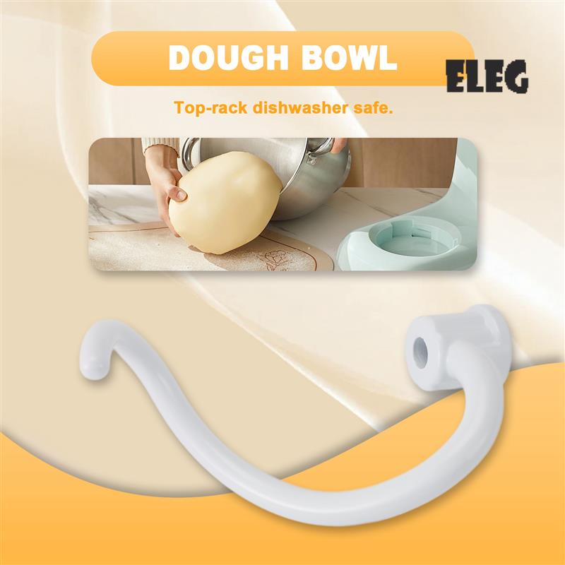 Stand Mixer Bowl - ELEG-Kait Adonan Logam Berlapis Spiral Kait