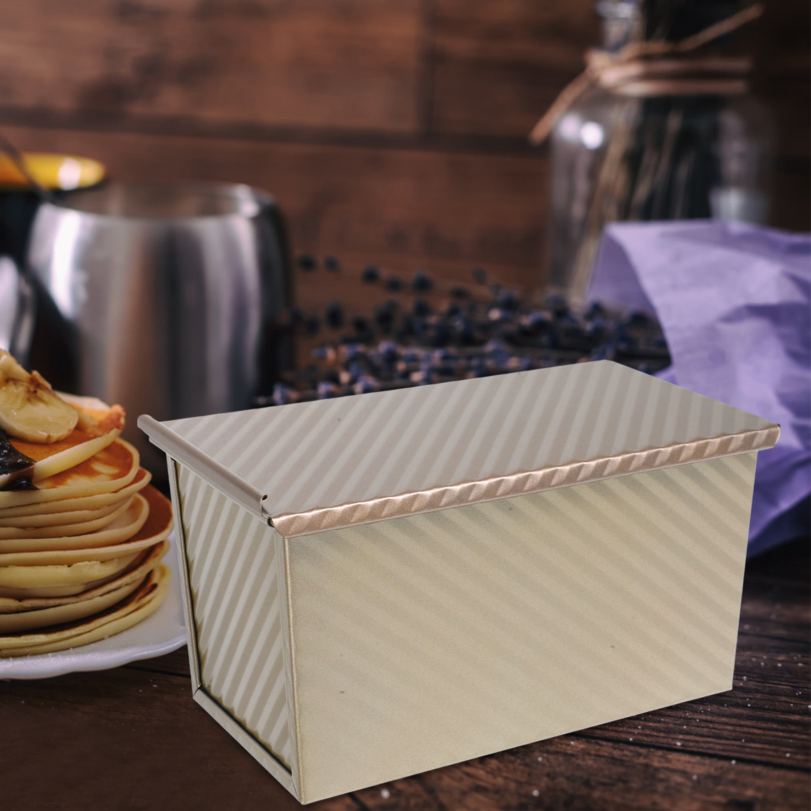 Kitchen Baking Pans - Cetakan Roti Panggang Logam Persegi Panjang