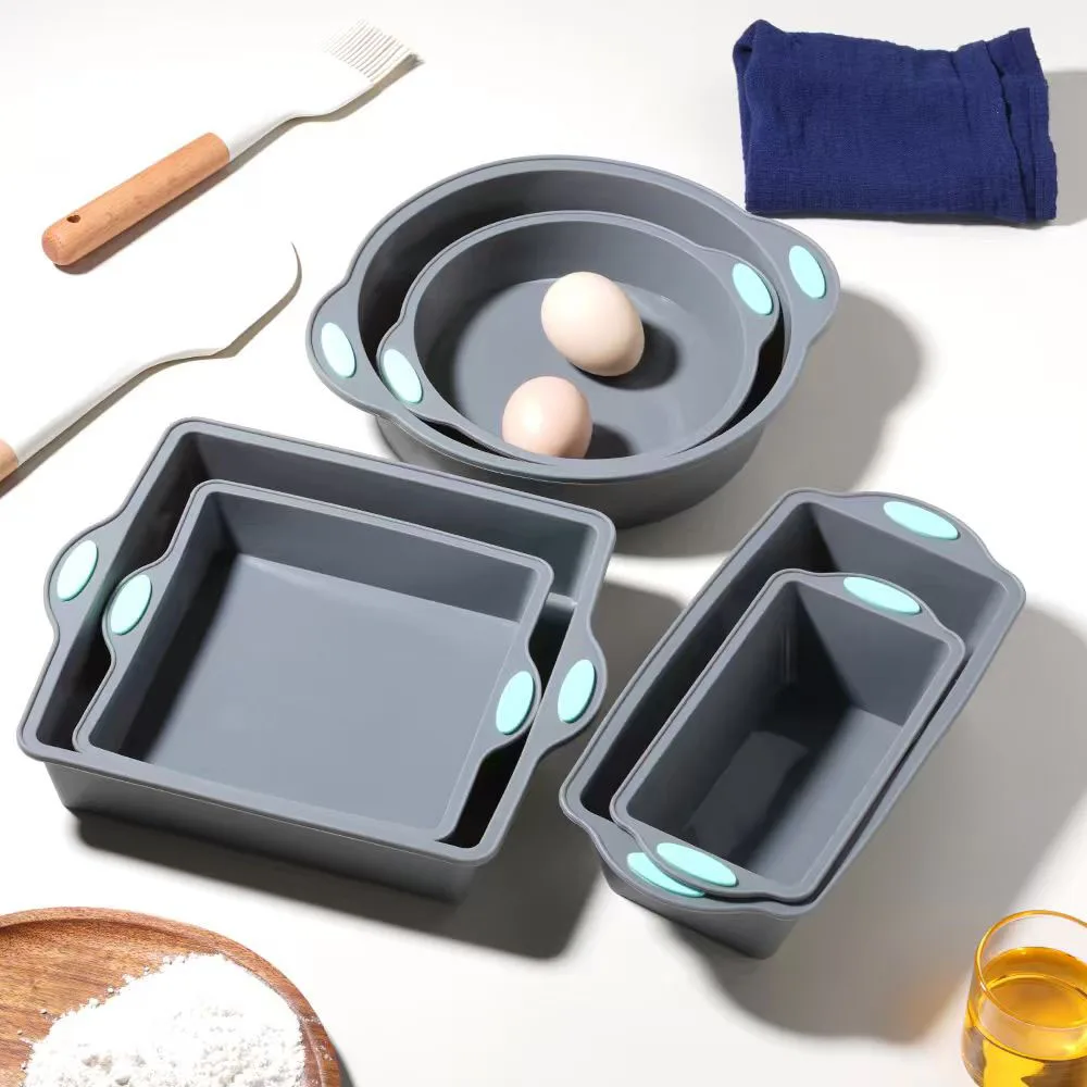 Kitchen Baking Store - Cetakan Kue Silikon Tahan Panas Abu-abu
