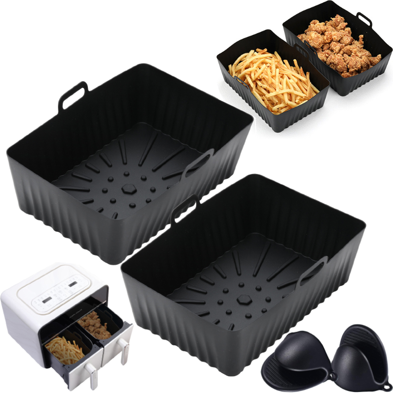 Kitchen Baking Zone - Alas Penggorengan Udara Silikon Antilengket Cetakan