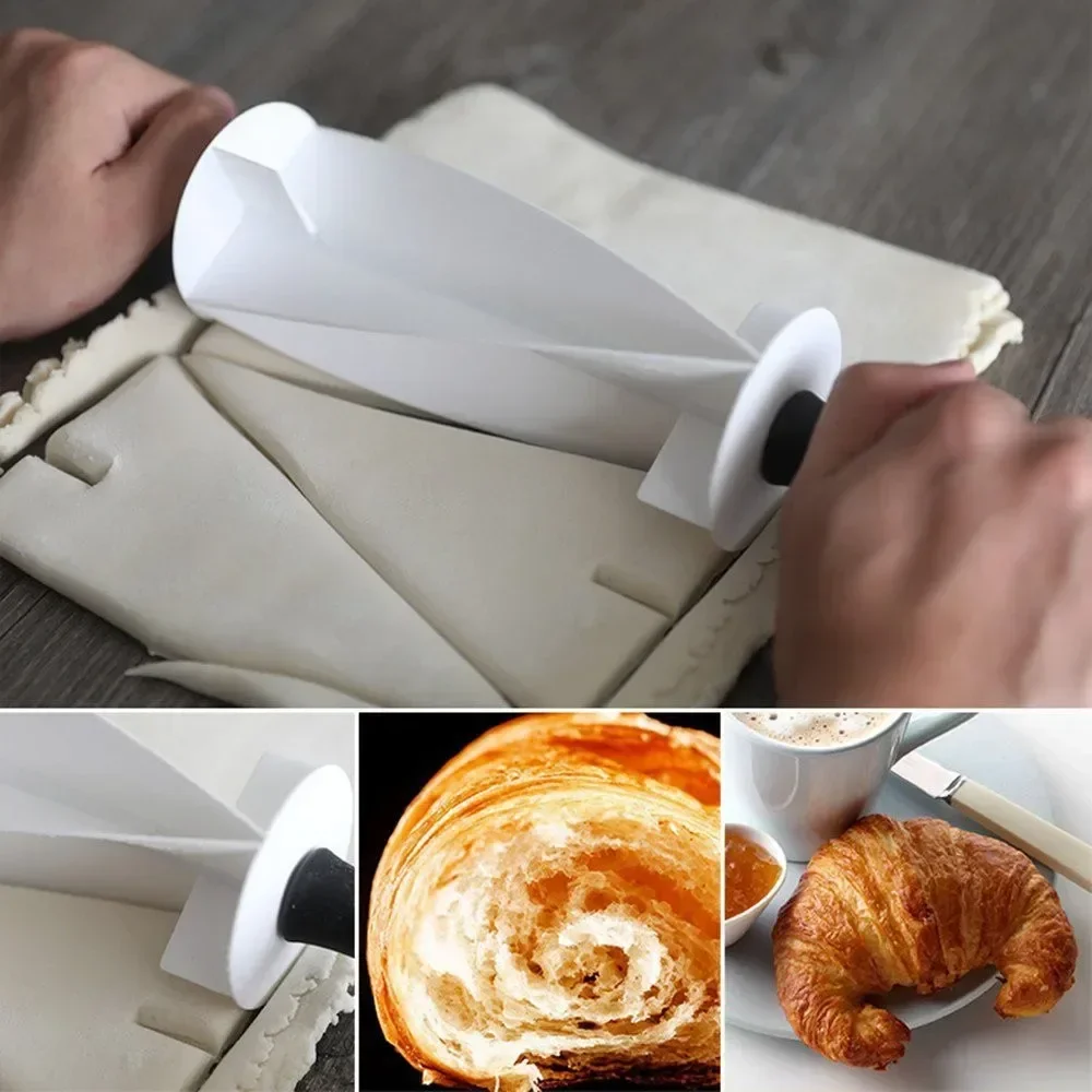 Kitchen Roller Baking - 1 buah Croissant pemotong adonan plastik