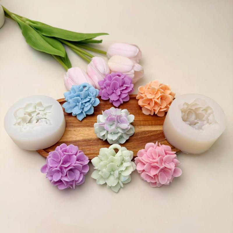 Kitchen Baking Items - ● Cetakan Silikon Bunga Hydrangea DIY