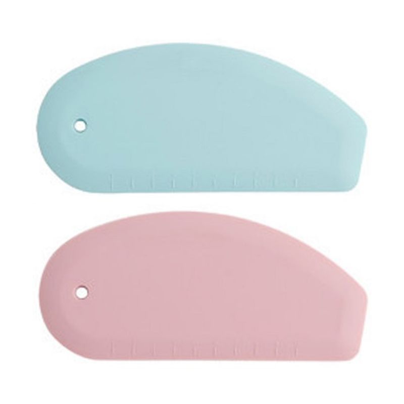 Dough Scraper Curved - ABAH-Pengikis Mangkuk Silikon Tepi Melengkung Fleksibel