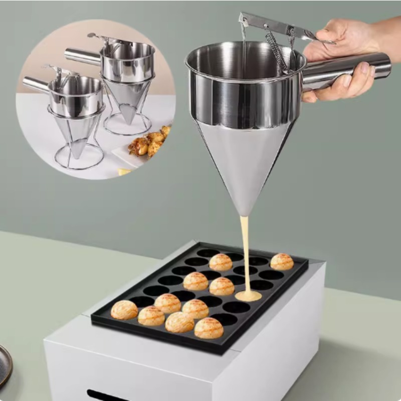 Kitchen Baking Store - Dispenser Corong Cairan Stainless Steel 600/1200ML,