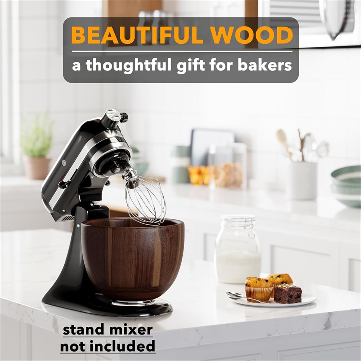 Stand Mixer Bowl - (A25M) Mangkuk Pengaduk Kayu - untuk