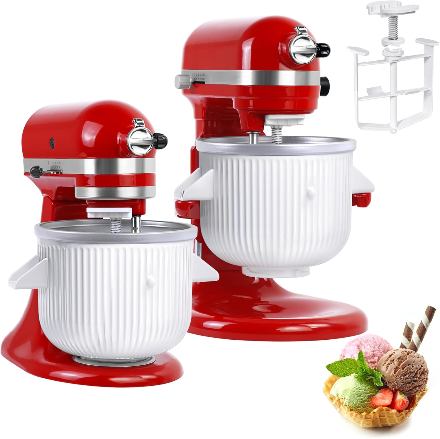 Stand Mixer Bowl - Perlengkapan Pembuat Es Krim untuk Mixer