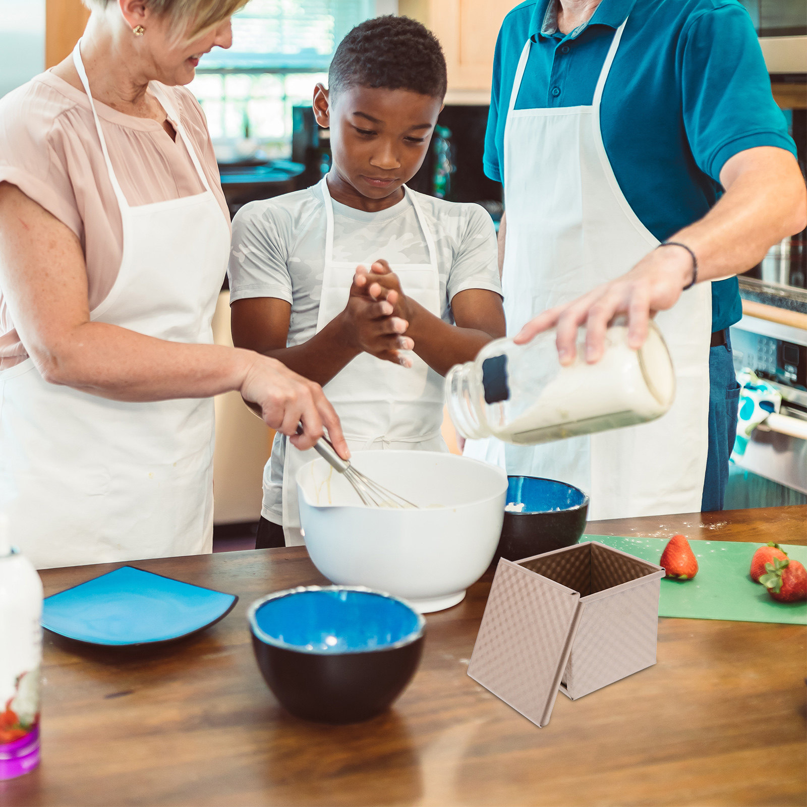 Cetakan Roti Mini Pullman Anti - Kitchen Baking Pans ulasan dan harga