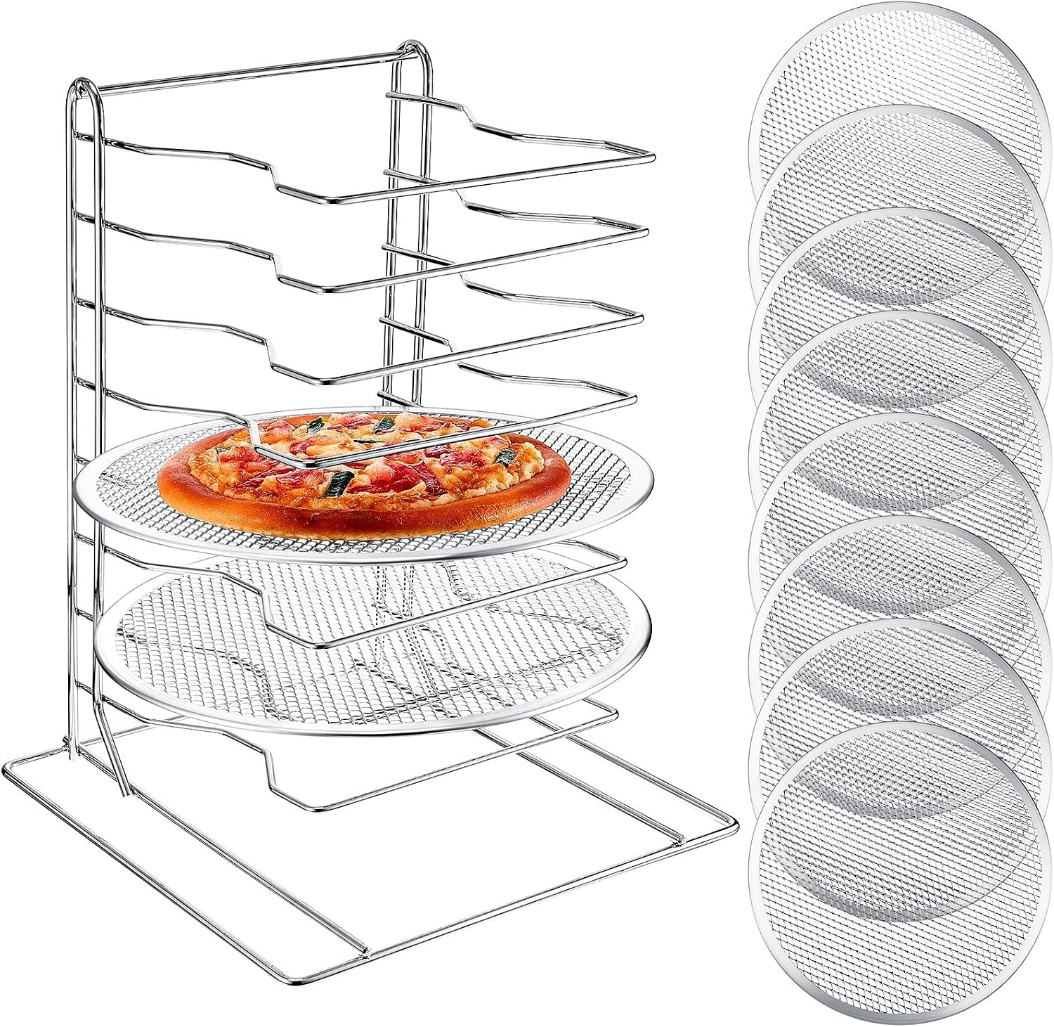 Rak Pizza 8 Tingkat Dengan 8 L - Kitchen Baking Pan Set ulasan dan harga