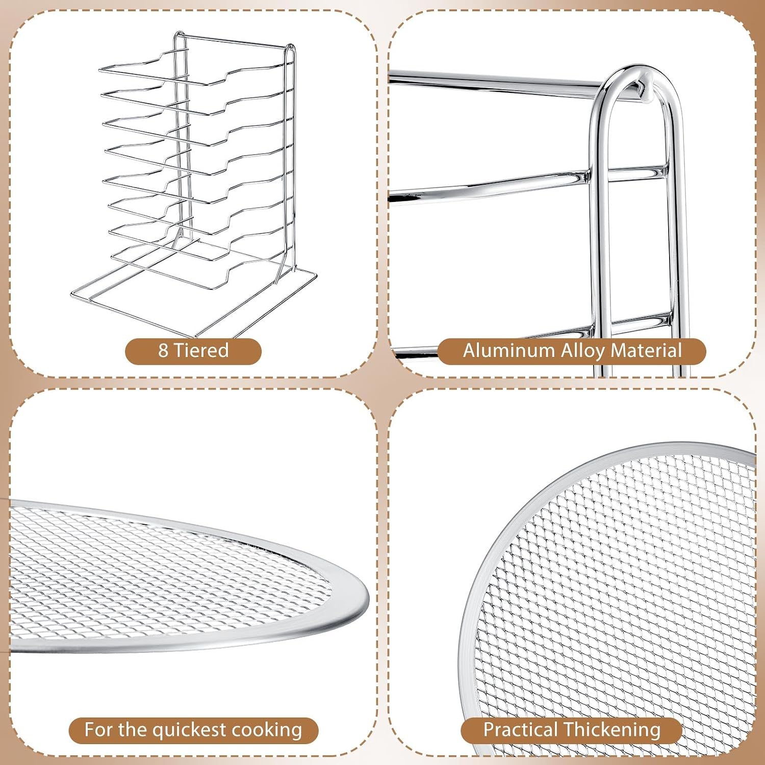 Rak Pizza 8 Tingkat Dengan 8 L - Kitchen Baking Pan Set ulasan dan harga