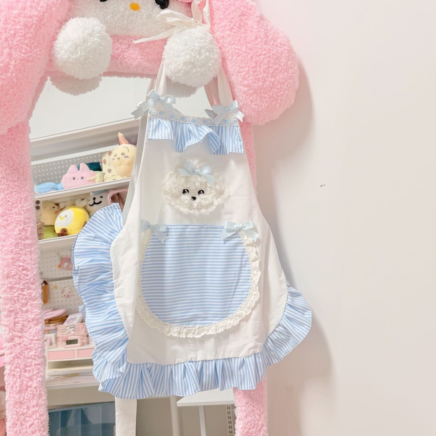 1pc Celemek Bergaris Lucu Gaya - Kitchen Baking Must Haves ulasan dan harga
