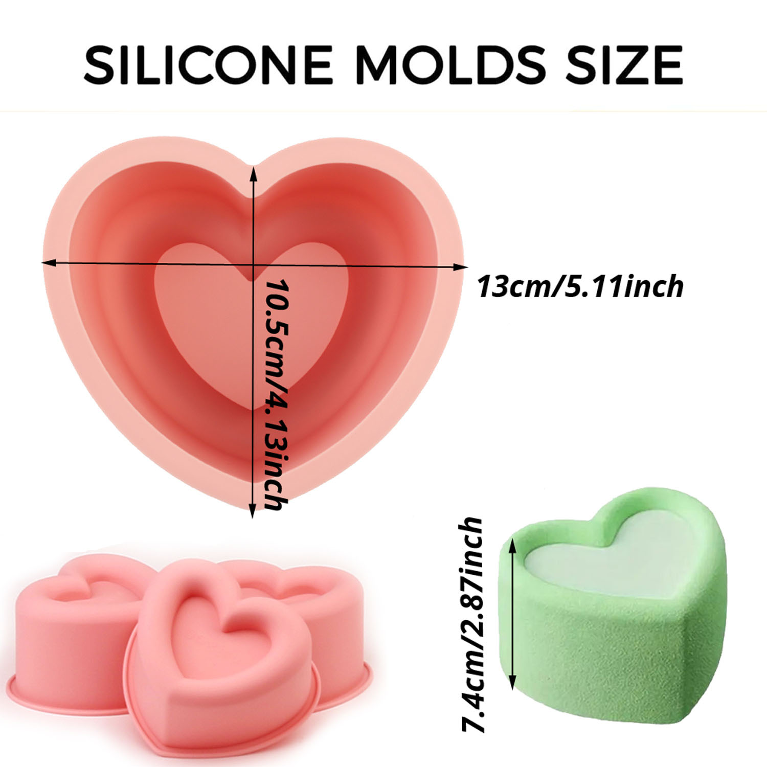 Cetakan Silikon Berbentuk Hati - Kitchen Baking Must Haves ulasan dan harga