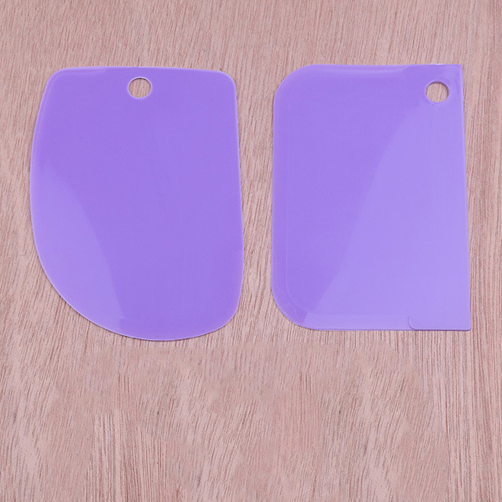3Pcs Pengikis Adonan Plastik S - Dough Scraper Curved ulasan dan harga