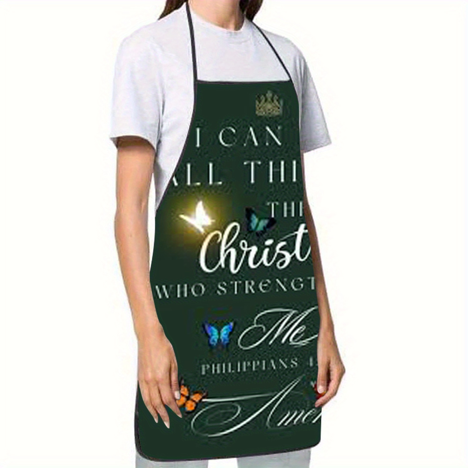 1 Buah Celemek Kristen dengan  - Kitchen Baking Quotes ulasan dan harga