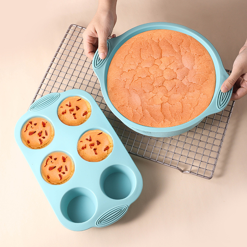Cetakan memanggang kue silikon - Kitchen Baking Pan Set ulasan dan harga