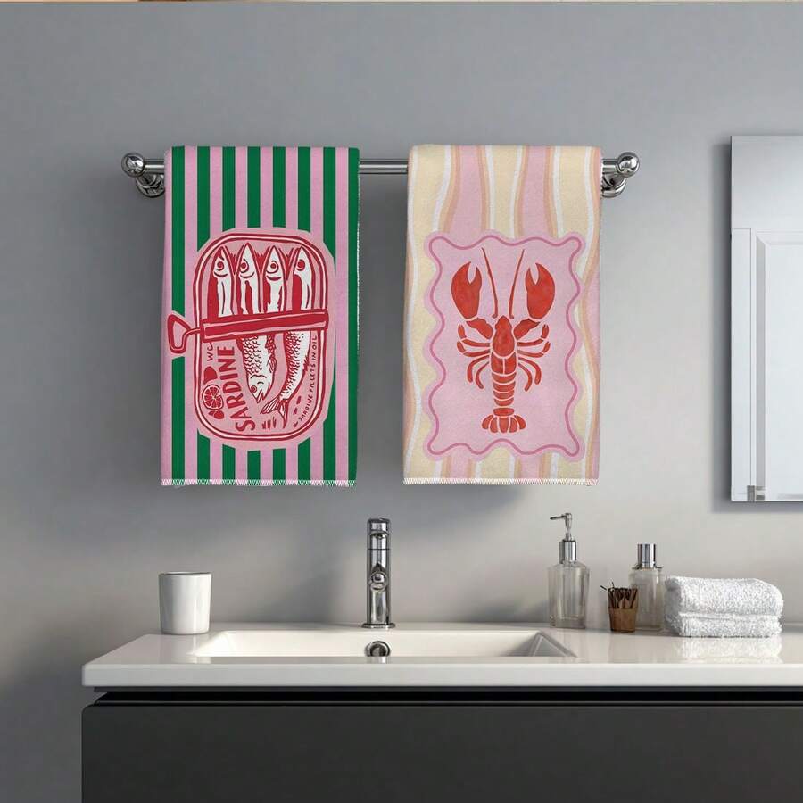 2 Buah, Handuk Dapur Bergaris  - Kitchen Baking Must Haves ulasan dan harga