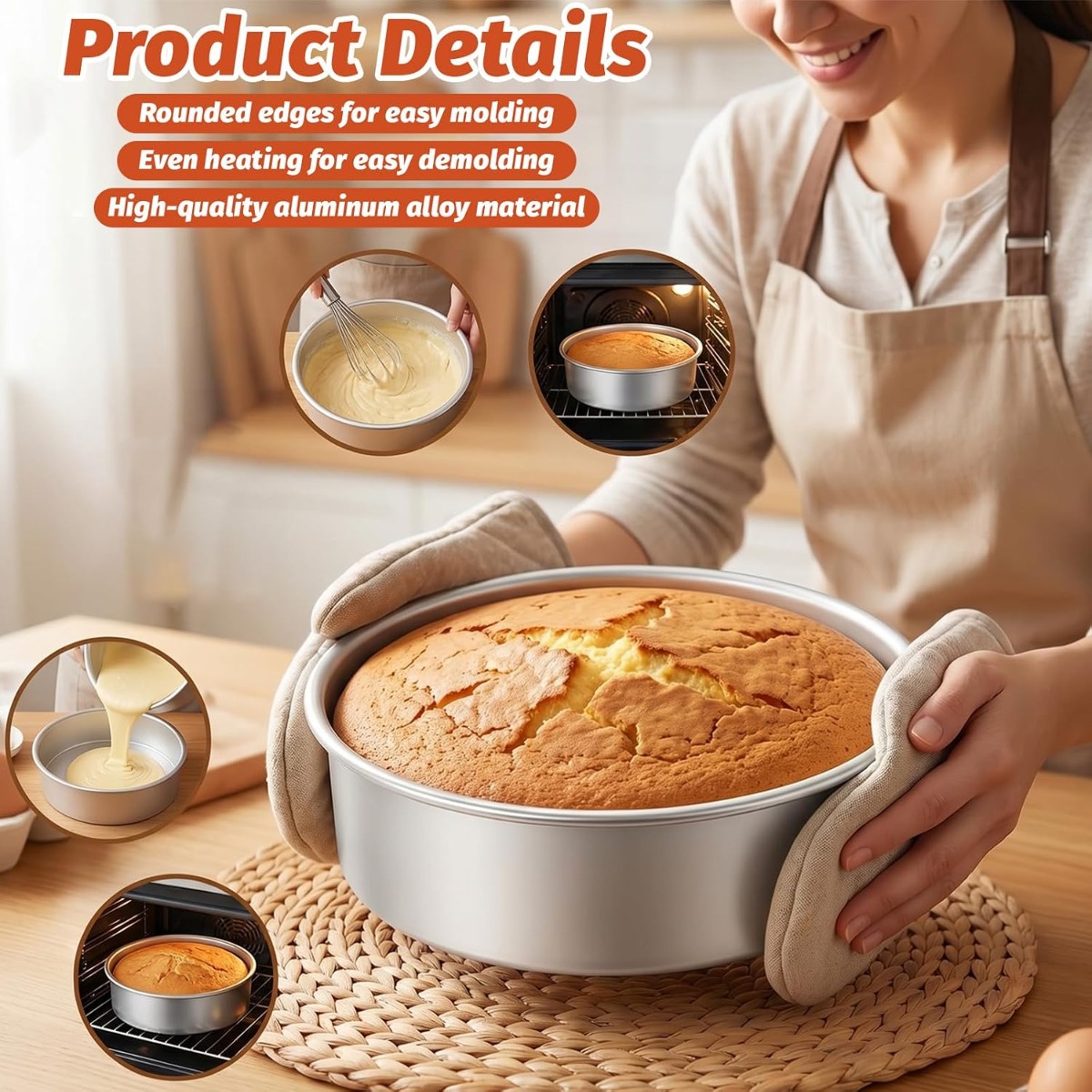 Set Loyang Kue Alas Tetap Alum - Kitchen Baking Pan Set ulasan dan harga