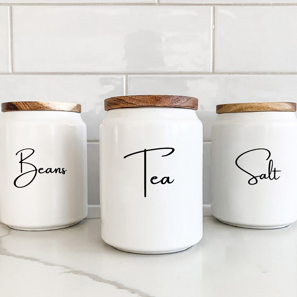 Stiker label toples organisasi - Kitchen Baking Quotes ulasan dan harga