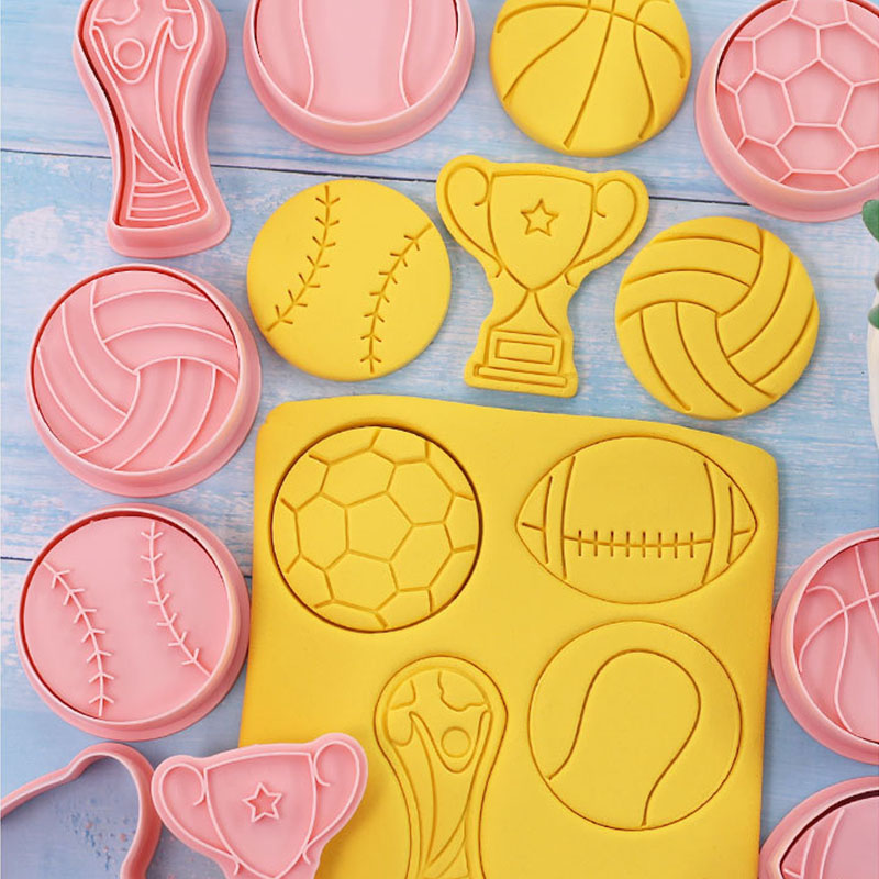 8 Buah/Set Tema Olahraga Pemot - Kitchen Equipment For Baking ulasan dan harga