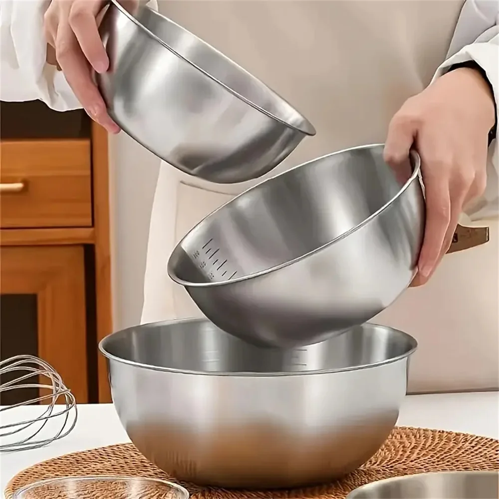 1-3 Set Mangkuk Stainless Stee - Stand Mixer Bowl ulasan dan harga