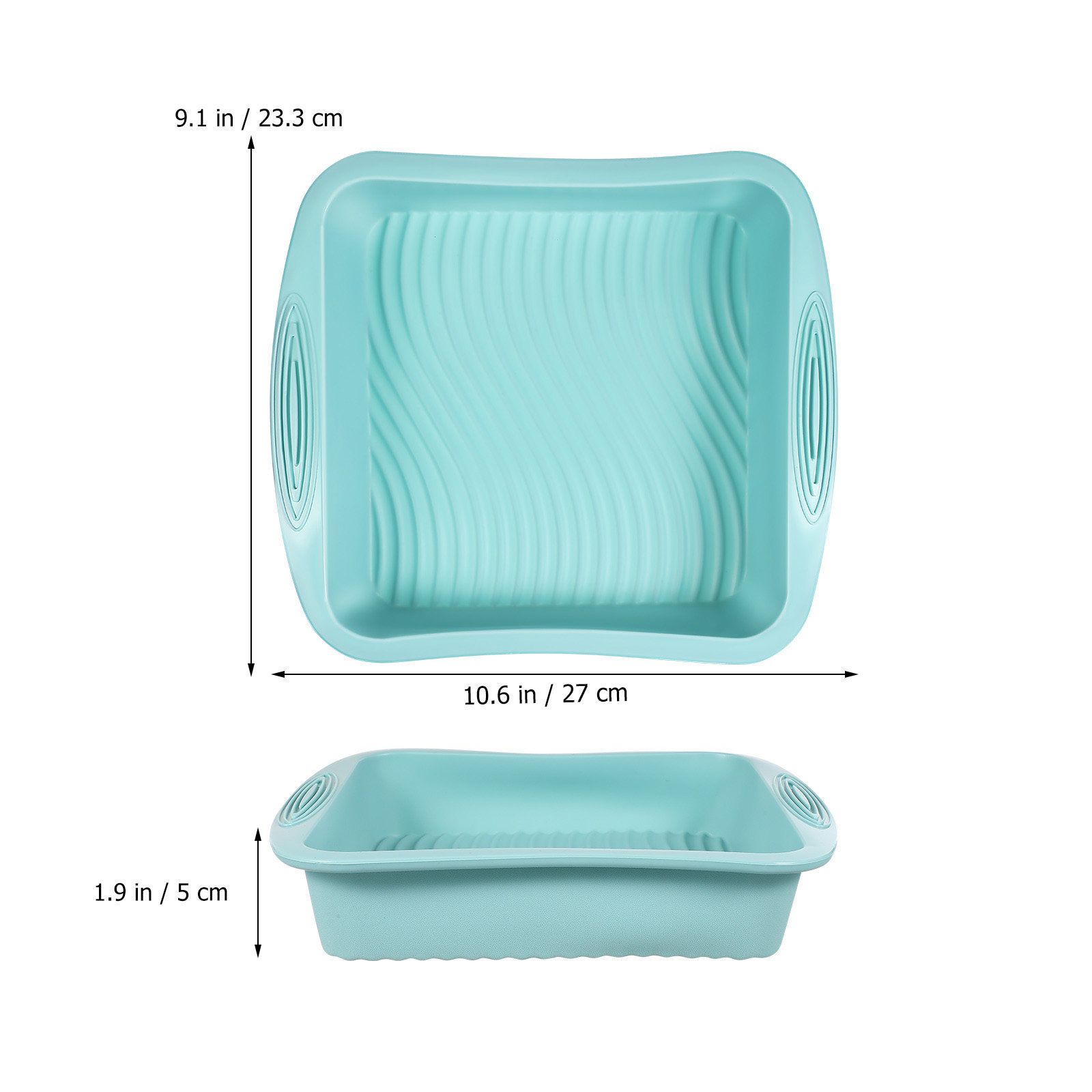 Cetakan Kue Silikon Persegi, L - Kitchen Baking Pans ulasan dan harga