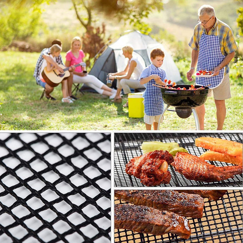 2PC/1PC Non Stick BBQ Grill Me - Super Kitchen Baking Mat ulasan dan harga