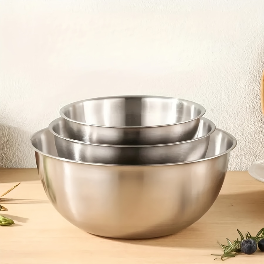 3 Buah Set Mangkuk Salad Baja  - Kitchen Baking Store ulasan dan harga