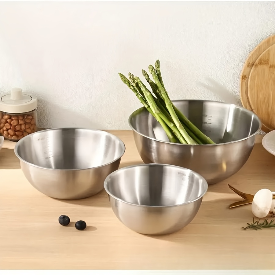 3 Buah Set Mangkuk Salad Baja  - Kitchen Baking Store ulasan dan harga