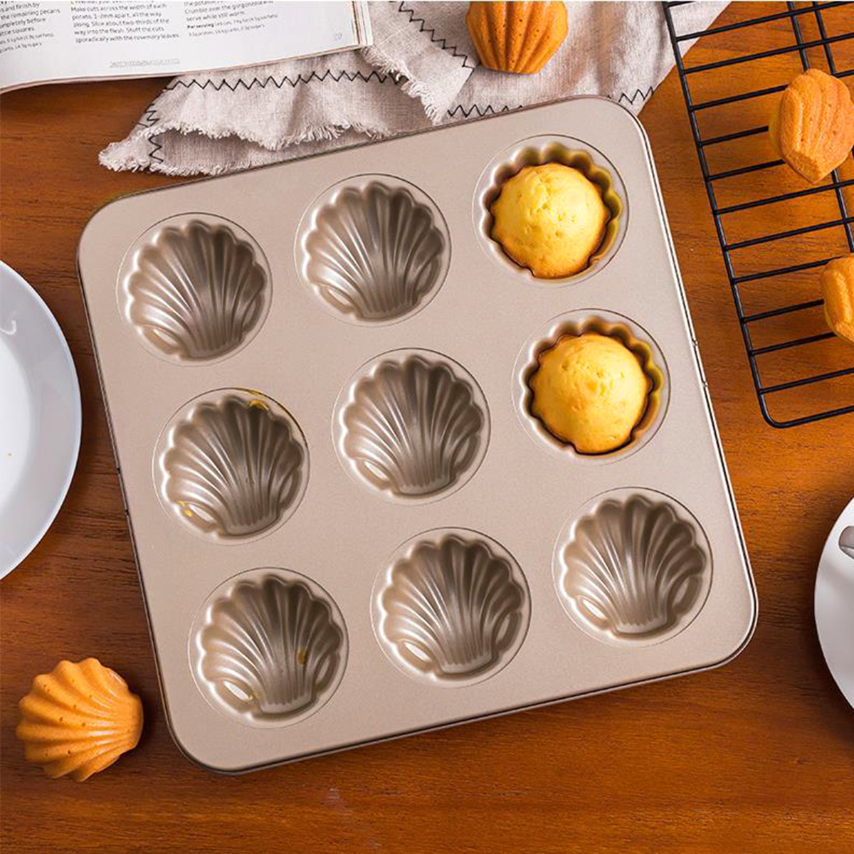 Madeleine cetakan kue bentuk c - Kitchen Baking Items ulasan dan harga