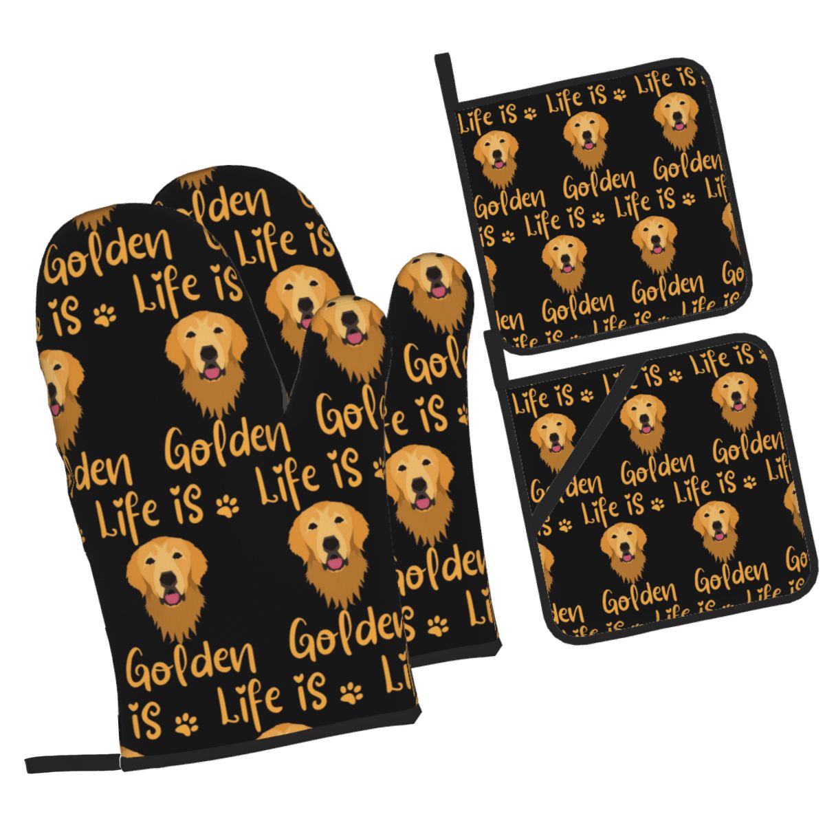 GOLDEN RETRIEVER Quote Sarung  - Kitchen Baking Quotes ulasan dan harga