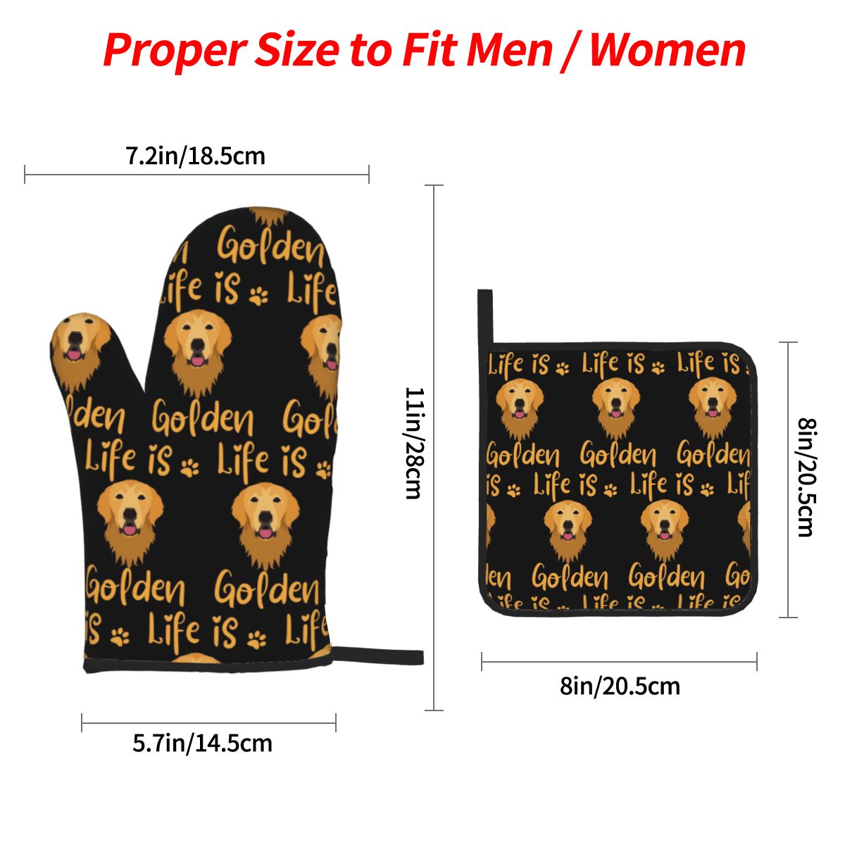 GOLDEN RETRIEVER Quote Sarung  - Kitchen Baking Quotes ulasan dan harga