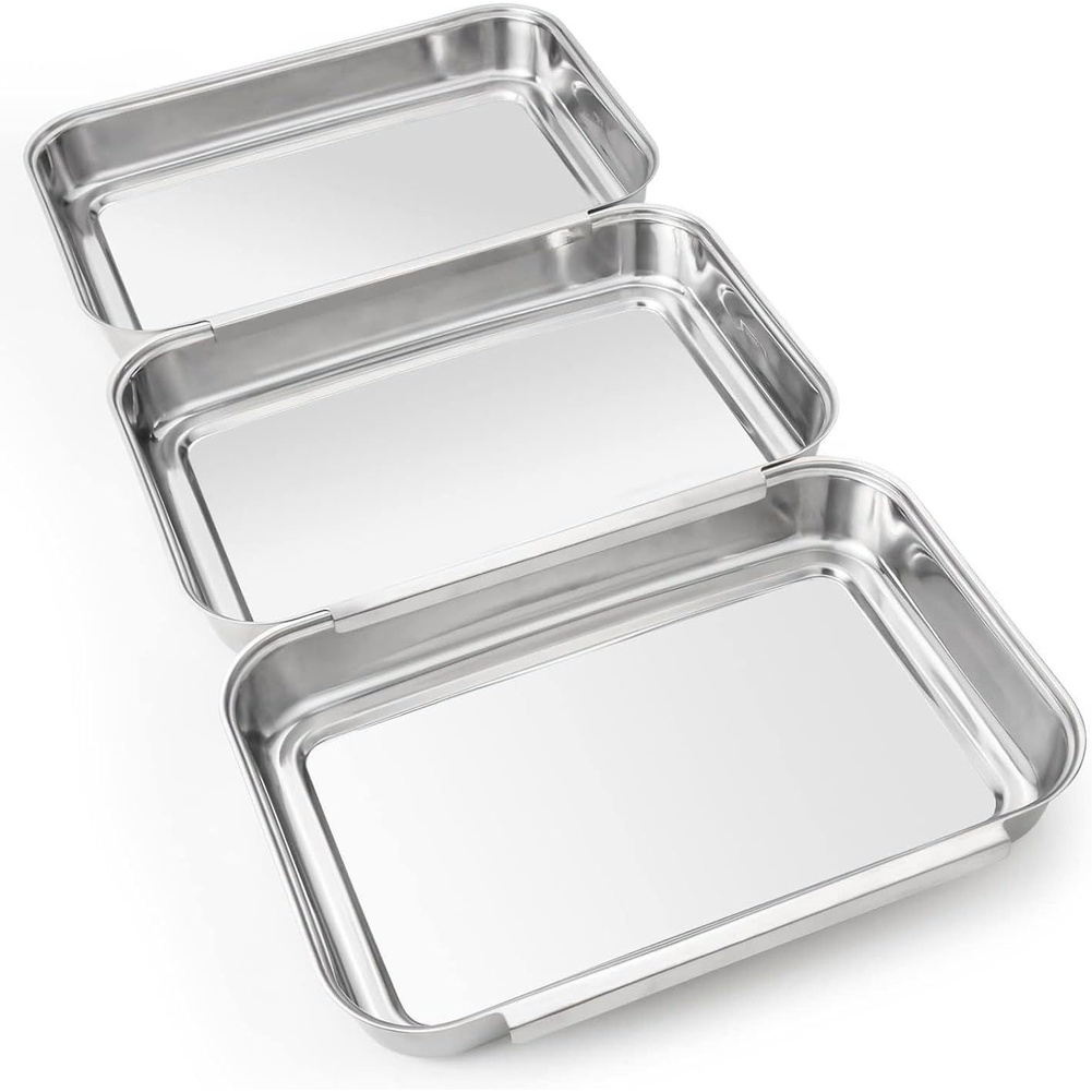 3Pcs Set Nampan Bumbu Stainles - Kitchen Baking Station ulasan dan harga